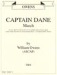 Captain Dane Concert Band sheet music cover